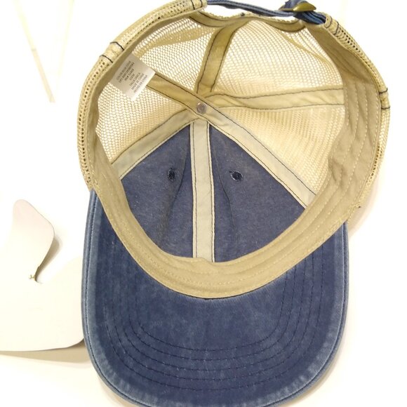 Time and Tru Trucker Baseball Cap Hat Denim Mesh Adjustable Strap Fits Most OSFM - Picture 10 of 10